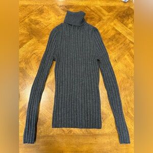 Banana Republic Merino Wool Turtleneck Sweater - Size Medium - BROWN or CHARCOAL
